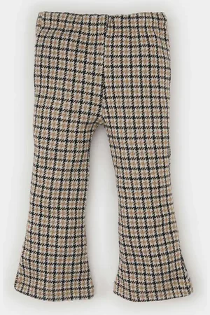 DeFacto Baby-mädchen-hose Mit Flare-fit, Kariert, Elastischer Taille, A9957a5 für Damen - 9–12 Monate