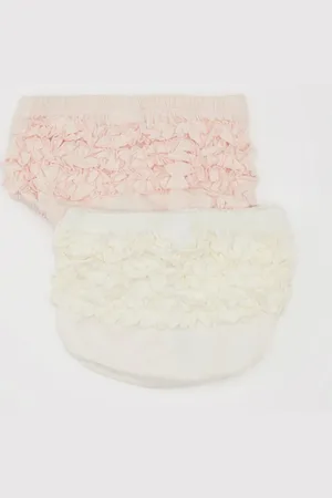 DeFacto Baby Mädchen Gekämmt 2 Stück Shorts C9605a524sm für Damen - 3–6 Monate