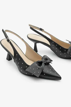 Marjin Schuhe Mit Stiletto-absatz Und Spitzer Zehenpartie Und Schleife Und Nieten In - 38