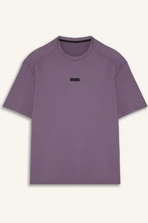 DeFacto Fit Boxy Fit Rundhalsausschnitt Bedrucktes Sport-kurzarm-t-shirt für Herren - L