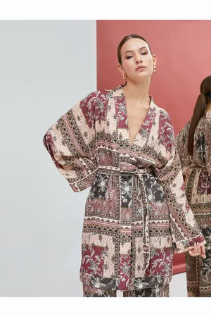 Koton Ethnisch Gemusterte Kimono-taillenschärpe Mit Detaillierten Details für Damen - 38