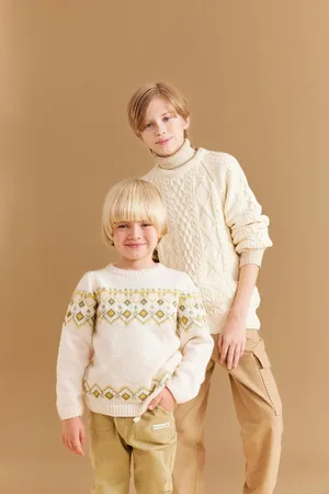 DeFacto Ethnisch Gemusterter Strickpullover Mit Rundhalsausschnitt Für Babys C8866a524wn für Herren - 9–12 Monate
