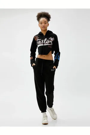 Koton Jogger-jogginghose, Spitze, Taillentasche, Detailliert Bestickt für Damen - XL