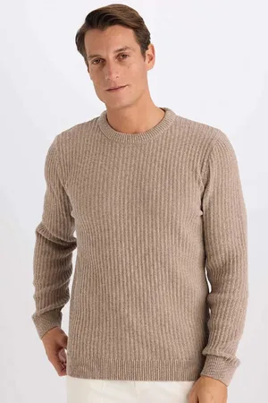 DeFacto Strukturierter Strickpullover Mit Standard-passform Und Rundhalsausschnitt E0811axns für Herren - XS