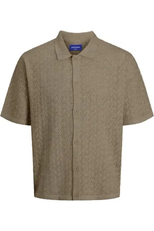 JACK & JONES Poloshirt Strukturiert Poloshirt für Herren - M