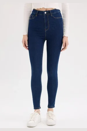 DeFacto Jegging Mit Hoher Taille – Basic-jeans Mit Schmalem Bein für Damen - 34