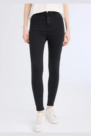 DeFacto Jegging Mit Hoher Taille – Basic-jeans Mit Schmalem Bein für Damen - 40