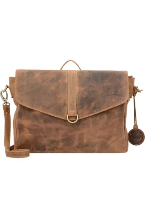 Greenburry Vintage Aktentasche Umhängetasche Rucksack Leder 35 Cm für Herren - One Size