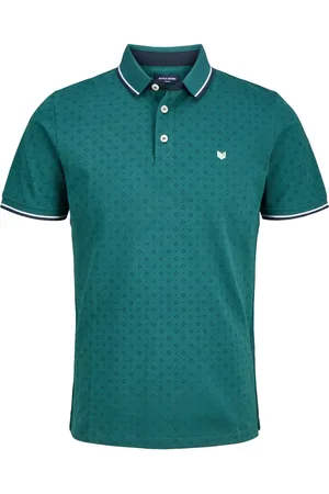 JACK & JONES Poloshirt All Over Print Polokragen Poloshirt für Herren - M