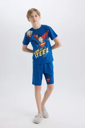 DeFacto 2-teiliges Pyjama-set „superman Regular Fit“ Für Jungen für Herren - 9–10 Jahre