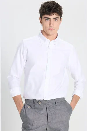 Altınyıldız Classics Weißes, Schmal Geschnittenes Oxford-hemd Aus 100 % Baumwolle Mit Knopfleiste für Herren - 2XL