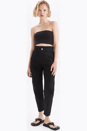 DeFacto Slouchy Gabardine-hose Aus 100 % Baumwolle für Damen - 34