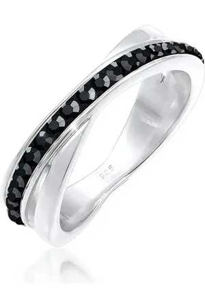 Elli Yüzük Wickelring Zart Kristal 925 Gümüş für Damen - 54
