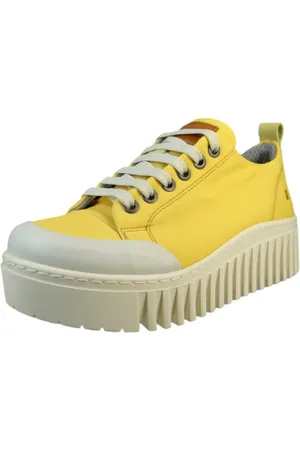 Art Low Sneaker Brighton Low Top 1534 Yellow Textil/synthetik Mit Softlight Fußbett für Damen - 39