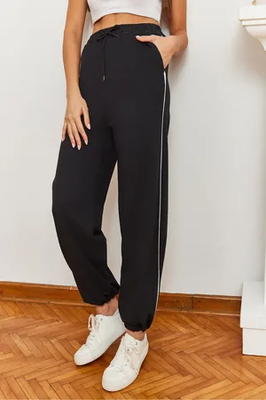 Bianco Lucci Jogginghose Mit Kordelzug Und Streifen 4016 für Damen - L