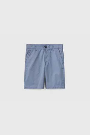 Benetton Dunkelblaue Bermudashorts Mit Mikrodruck Für Jungen für Herren - 6–7 Jahre