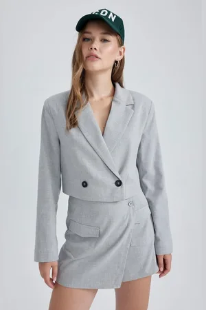 DeFacto Coole Blazerjacke Mit Normaler Passform für Damen - 42