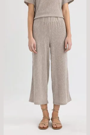 DeFacto Wide Leg Regular Waist Wrap Capri – C4329ax24sp für Damen - XS