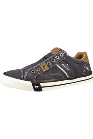 Mustang Low Sneaker Slip On Low Top 4072404 9 Leinen für Herren - 44