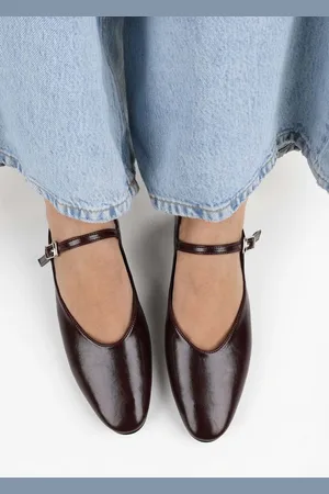 Shoeberry Ballerinas „jerry Burgundy Skin“. für Damen - 38