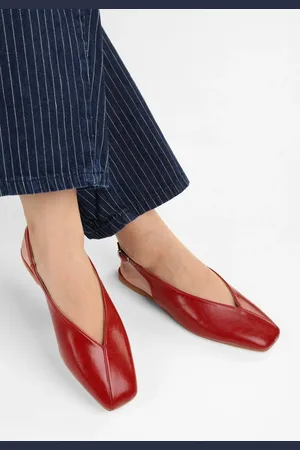 Shoeberry Noya Red Skin Ballerinas für Damen - 39