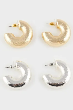 DeFacto Set Mit 2 Ohrringen – E4455axns für Damen - One Size
