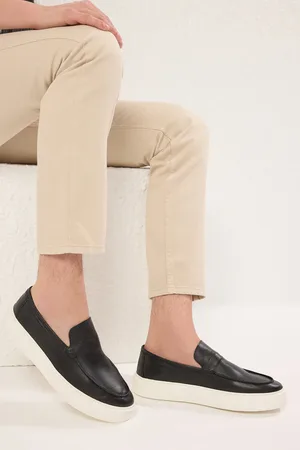 Trendyol Schwarze Loafer-schuhe Aus Echtem Leder für Herren - 44