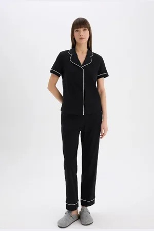 DeFacto Kurzarm-pyjama-set Oben Und Unten, Home Label 0917ax25sp für Damen - S