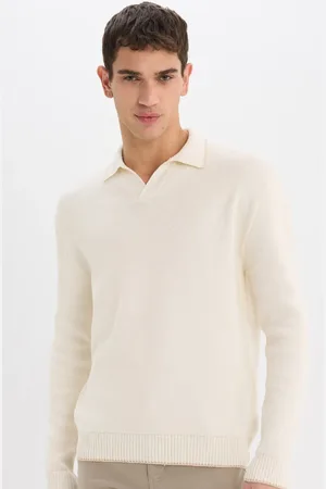 DeFacto Standard-fit-strickpullover Mit Polokragen für Herren - L