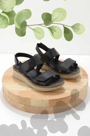 Disney Schwarze Sandalen Aus Echtem Leder K 05281202703 für Damen - 36