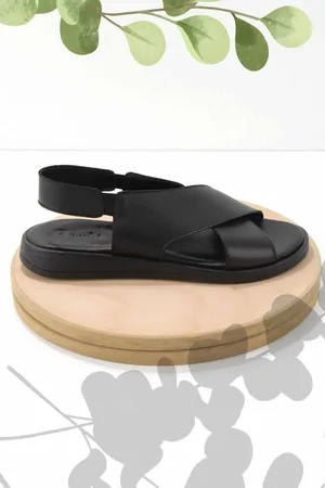 Disney Schwarze Sandalen Aus Echtem Leder K 05906413103 für Damen - 37