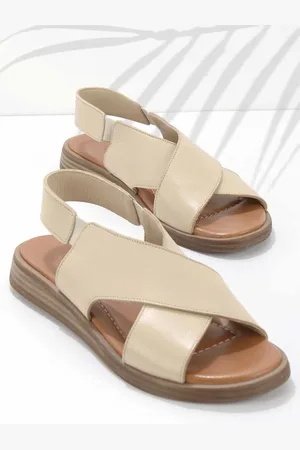 Disney Beigefarbene Sandalen Aus Echtem Leder K 05906131403 für Damen - 36