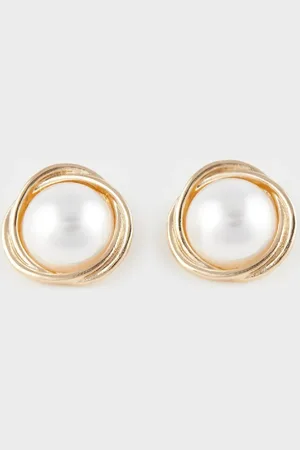 DeFacto Ohrringe Mit Goldenen Details Und Perlen – für Damen - One Size