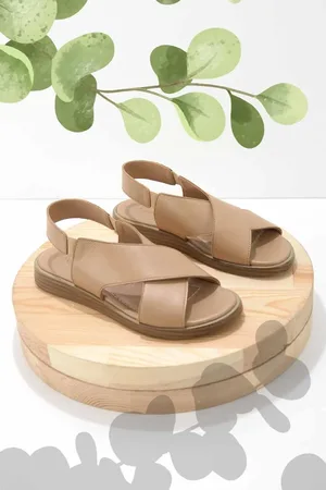 Disney Nudefarbene Sandalen Aus Echtem Leder K 05906413103 für Damen - 36