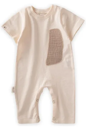Cigit Jumpsuit Mit Abstrakter Applikation, 0-3 Jahre, Sand für Damen - 12–18 Monate