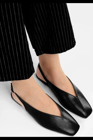 Shoeberry Noya Black Skin Ballerinas für Damen - 37