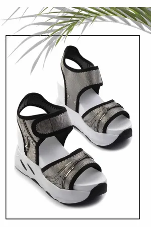 Disney Platin Gestreifte Sandalen K 05026200109 für Damen - 37