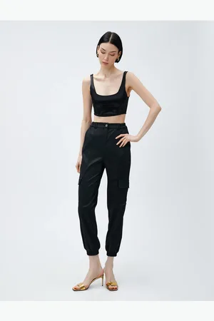 Koton Jogger-cargohose Mit Tasche, Gerippt für Damen - 36