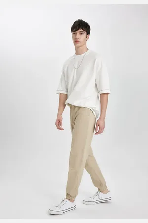 DeFacto Gabardine-jogginghose – Reguläre Passform, Taillenschnürung, Taschen, Gerades Bein B6148ax24sp für Herren - 28/30