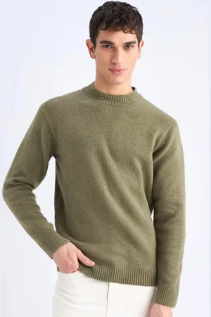 DeFacto Relax Fit Strickpullover Mit Rundhalsausschnitt für Herren - M