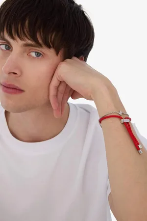 DeFacto 2-teiliges Dickes Seil Stahlteil Und Stahlkette Armband E6106axns für Herren - One Size