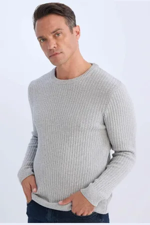 DeFacto Standard-fit-strickpullover Mit Rundhalsausschnitt E0811ax24wn für Herren - 3XL