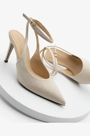 Marjin Stiletto-schuhe – Knöchelriemen, Offener Rücken – Absätze – Satin - 38