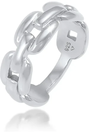 Elli Ring Glieder Oval Chain Look 925 Silber für Damen - 54