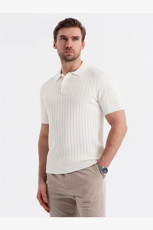 Ombre Clothing Poloshirt Slim Fit Aus Viskose Mit Vertikalen Streifen Gebrochenes V3 Xl für Herren - XL