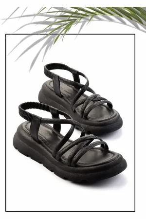 Disney Schwarze Sandalen K 05002040009 für Damen - 36