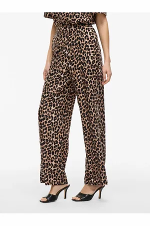 VILA Hose Viliopana Leoprint für Damen - 38