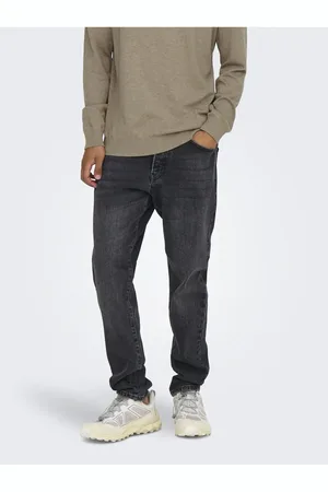 Only & Sons Relaxed Fit Jeans Onsyoke Mittlere Taille Verjüngt Jeans für Herren - 32/30