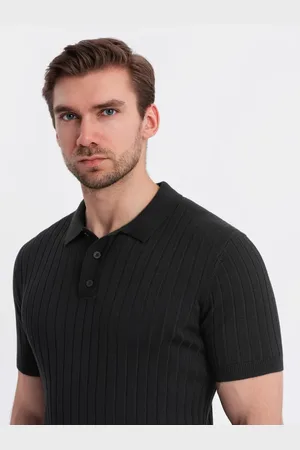 Ombre Clothing Poloshirt Slim Fit Aus Viskose Mit Vertikalen Streifen V1 S für Herren - M