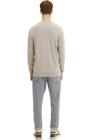TOM TAILOR Strickpullover Pullover V-ausschnitt für Herren - 3XL